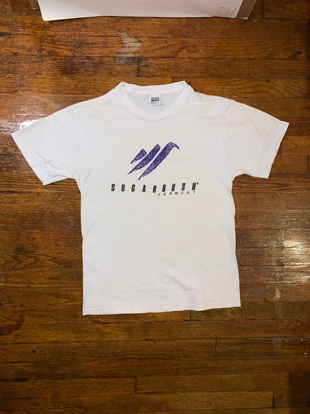 Vintage 90s Sugarbush Vermont Ski Resort T Shirt Anvil USA Large